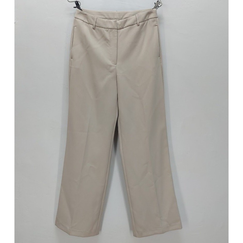 Joie Trousers Women's 6 Beige Wide Leg Recycled Blend Professional Pants